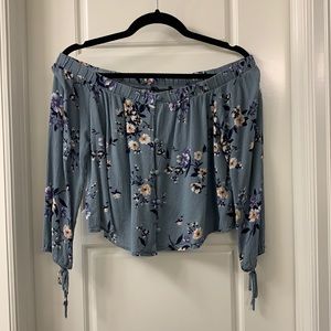 Off the shoulder floral top